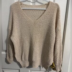 Debut ivory knit sweater size small